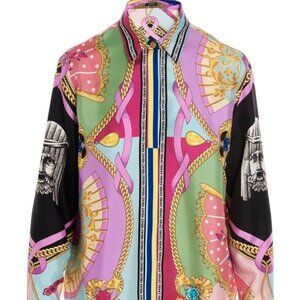 Versace Long Sleeved Shirt In Multi